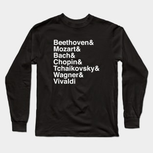 Helvetica Composers Long Sleeve T-Shirt